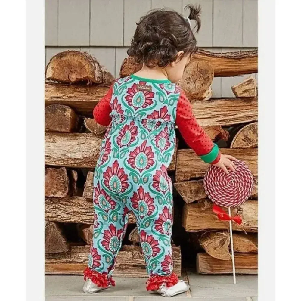 Matilda Jane BETTER NOT POUT Romper Infant Girls Size 12-18 months Knit One-Piec
